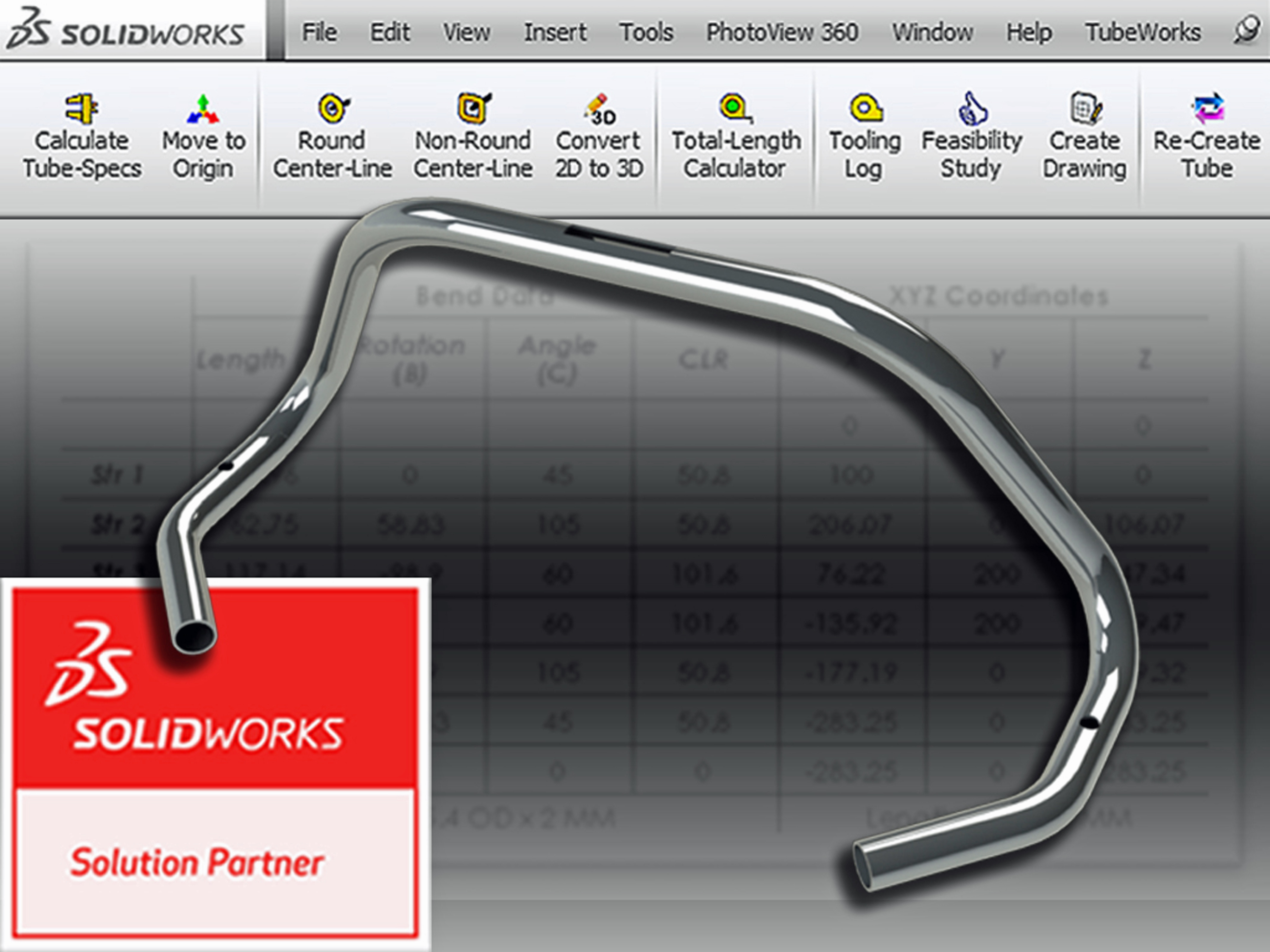 Innovative tube bending CADCAM solution